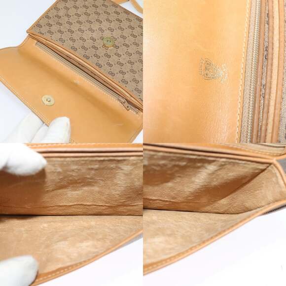 GUCCI Micro GG Supreme Shoulder Bag Pvc Beige Gold - Picture 11 of 12